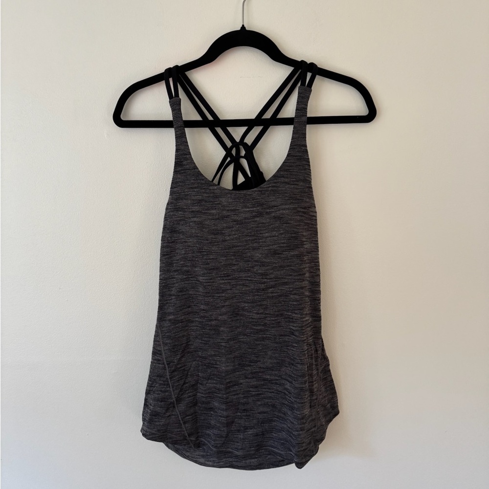 Lululemon Athletica Charcoal Strappy Tank Top